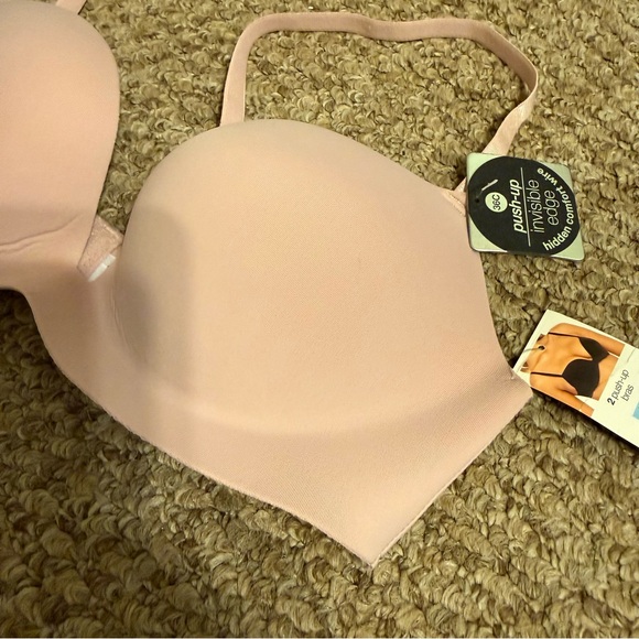 NEW WITH TAGS Nude 36C Sophie B Push-Up Bra Invisible Edge - Picture 4 of 8
